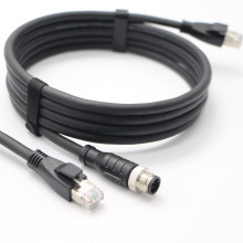 Cable de cámara industrial IP67 IP67 impermeable M12 de 8pin